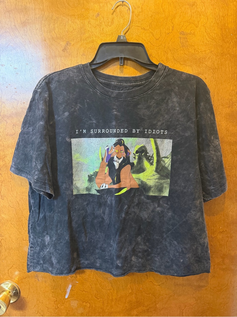 Disney The Lion King "I'm Surrounded By Idiots" black graphic tshirt size L